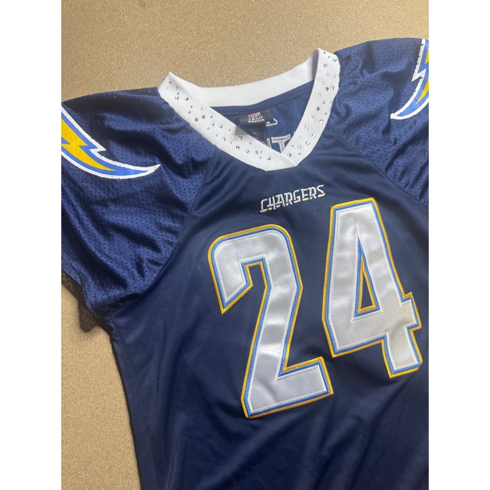 Reebok Chargers Mathews 24 Football Jersey‎ Rhinestone NFL Blue M
